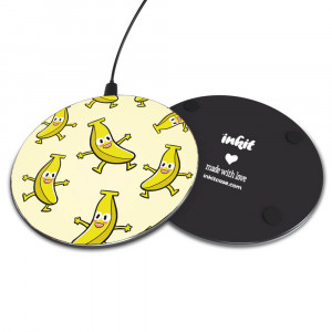 Inkit Wireless Charger Langaton Laturi, Happy Bananas