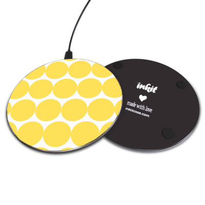 Inkit Wireless Charger Langaton Laturi, Yellow Balls