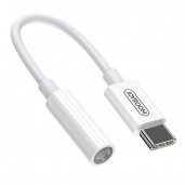 Joyroom USB-C - 3.5mm Adapteri, Valkoinen