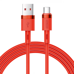 Joyroom USB-C Silikoninen kaapeli, 1.2m, Punainen