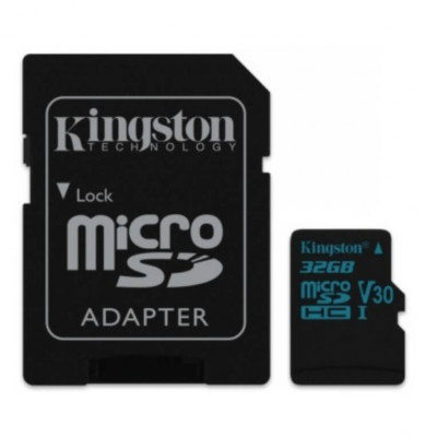 Kingston Micro SDXC Canvas Go! CLASS 10 UHS-I U3, 32GB Muistikortti