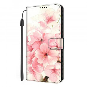 OnePlus Nord N100 Lompakko Suojakotelo, Cherry Blossom