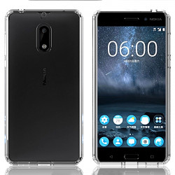 Nokia 6 Mobbit Shockproof Suojakuori, Kirkas