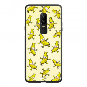 OnePlus 6 Inkit Suojakuori, Happy Bananas