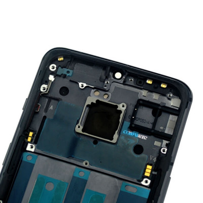 OnePlus 7 näyttö rungolla ja työkalut, Musta