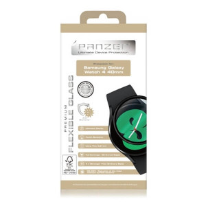 Panzer Samsung Galaxy Watch 4 (40mm) Flexible Glass Panssarilasi, Musta