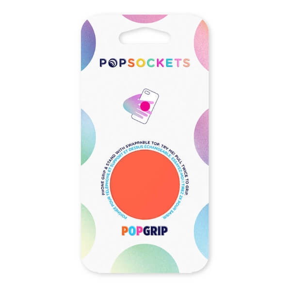 PopSockets Grip Puhelinpidike, Neon Electric Orange