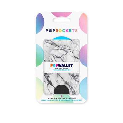 PopSockets PopWallet+ Dove White Irrotettava Korttikotelo