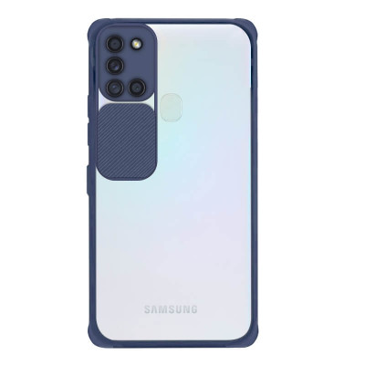 Samsung Galaxy A21s Cam Cover Suojakuori, Sininen