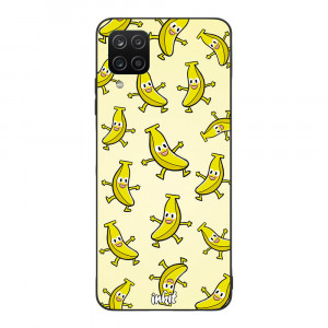 Samsung Galaxy A12 Inkit Suojakuori, Happy Bananas