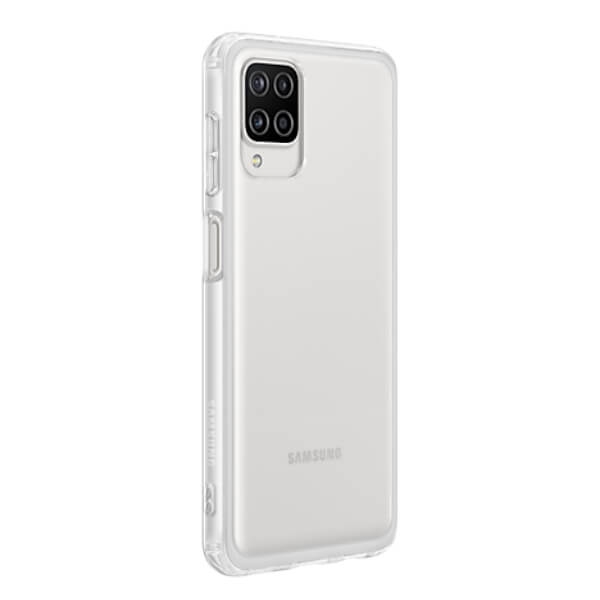 Samsung Galaxy A12 Soft Clear Cover Suojakuori, Kirkas