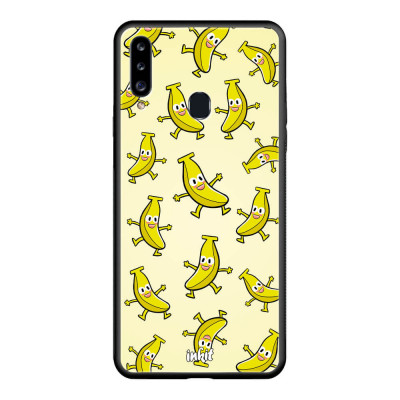 Samsung Galaxy A20s Inkit Suojakuori, Happy Bananas
