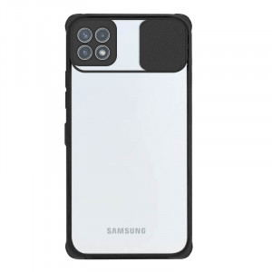 Samsung Galaxy A22 5G Cam Cover Suojakuori, Musta