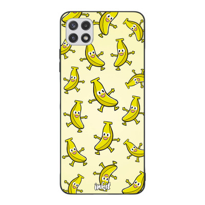 Samsung Galaxy A22 5G Inkit Suojakuori, Happy Bananas