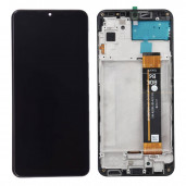 Samsung Galaxy A23 5G näyttö rungolla ja työkalut, Musta