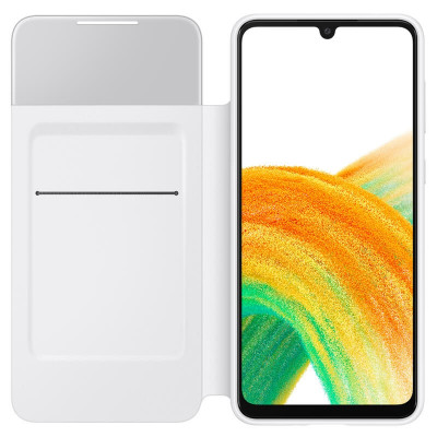 Samsung Galaxy A33 5G S View Wallet Cover, Valkoinen