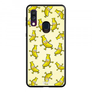 Samsung Galaxy A40 Inkit Suojakuori, Happy Bananas