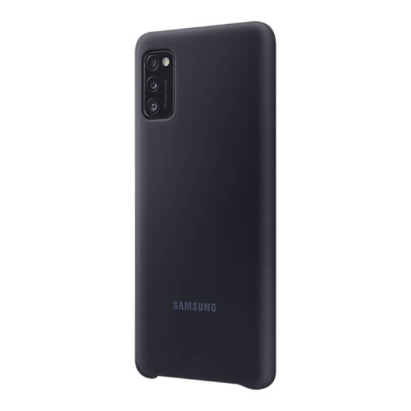Samsung Galaxy A41 Silicone Cover Suojakuori, Musta