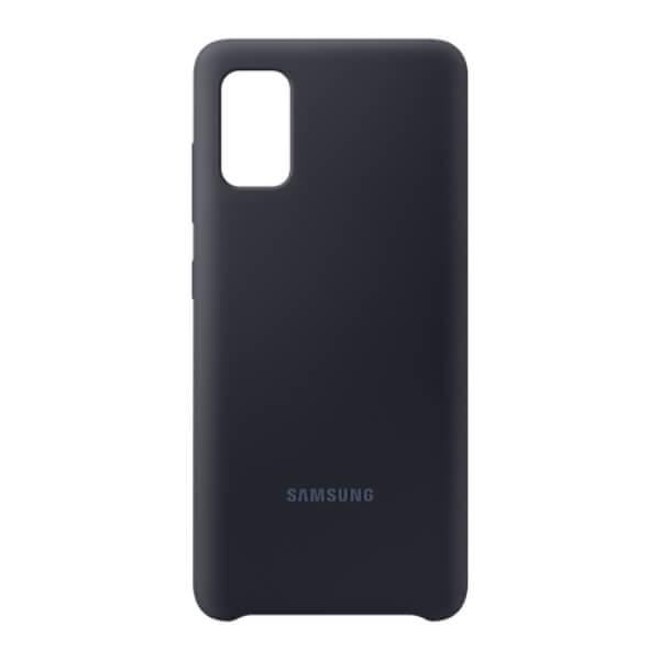 Samsung Galaxy A41 Silicone Cover Suojakuori, Musta