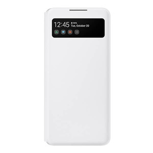 Samsung Galaxy A42 5G S View Wallet Cover, Valkoinen