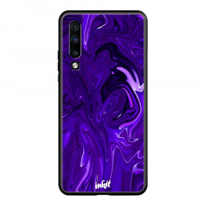 Samsung Galaxy A50 Inkit Suojakuori, Purple Swirl