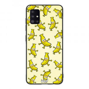 Samsung Galaxy A51 5G Inkit Suojakuori, Happy Bananas