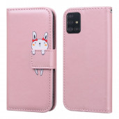 Samsung Galaxy A51 Mobbit Buddy Lompakko Suojakotelo, Ruusukulta