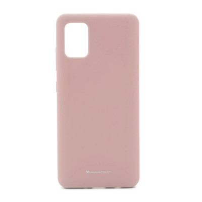 Samsung Galaxy A51 Goospery Silicone Suojakuori, Vaaleanpunainen