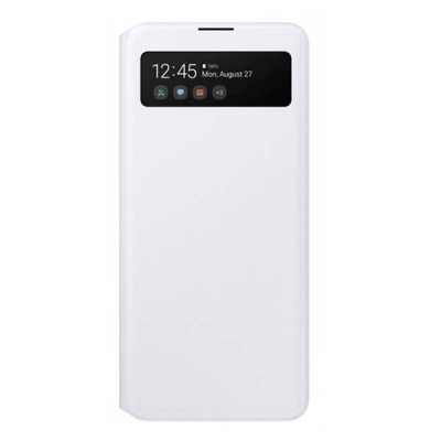 Samsung Galaxy A51 5G S View Wallet Cover, Valkoinen
