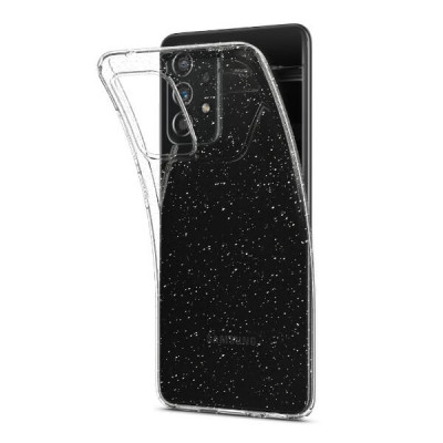 Samsung Galaxy A52 / A52 5G / A52s 5G Spigen Liquid Crystal Glitter Suojakuori, Kirkas
