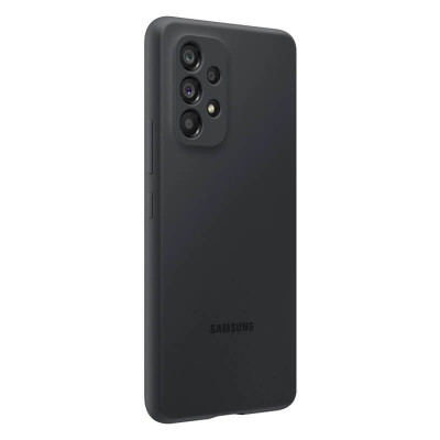 Samsung Galaxy A53 5G Silicone Cover Suojakuori, Musta