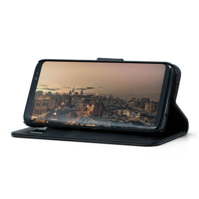 Samsung Galaxy A54 5G Screenor Smart Lompakko Suojakotelo, Musta