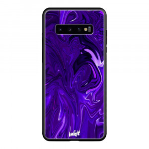Samsung Galaxy S10 Inkit Suojakuori, Purple Swirl