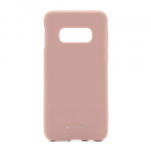 Samsung Galaxy S10e Goospery Silicone Suojakuori, Vaaleanpunainen
