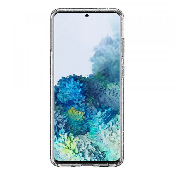 Samsung Galaxy S20+ Spigen Liquid Crystal Glitter Suojakuori, Kirkas