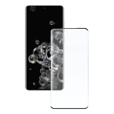 Samsung Galaxy S20 Ultra Mobbit Koko Näytön Panssarilasi, Musta