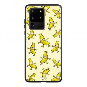 Samsung Galaxy S20 Ultra Inkit Suojakuori, Happy Bananas