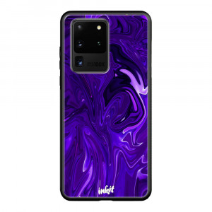 Samsung Galaxy S20 Ultra Inkit Suojakuori, Purple Swirl