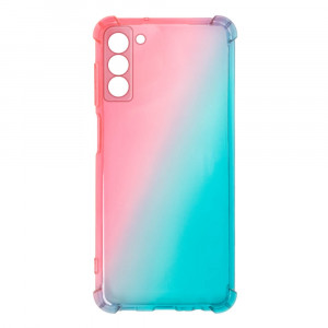 Samsung Galaxy S21 FE 5G Gradient Suojakuori, Pinkki- Sininen