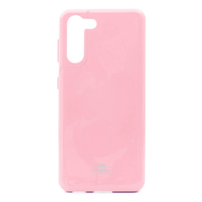 Samsung Galaxy S21 5G Goospery Jelly Suojakuori, Vaaleanpunainen