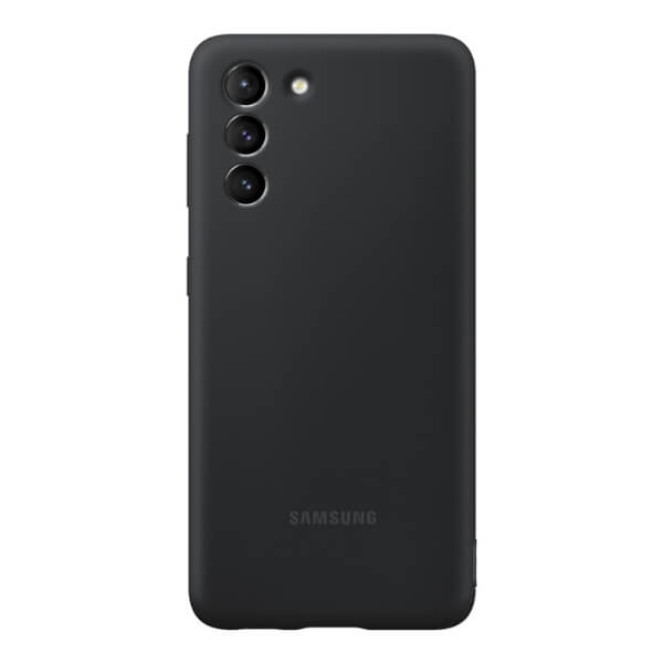 Samsung Galaxy S21+ 5G Silicone Cover Suojakuori, Musta