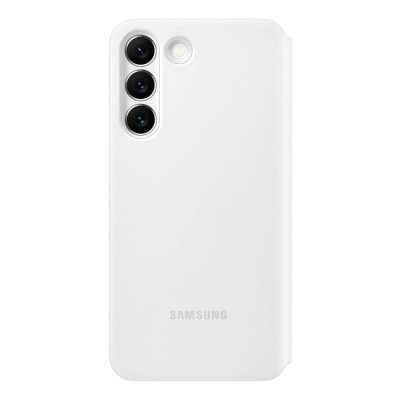 Samsung Galaxy S22 5G Smart Clear View Cover Suojakotelo, Valkoinen