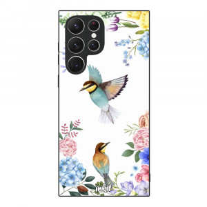 Samsung Galaxy S22 Ultra 5G Inkit Suojakuori, Bird Pair