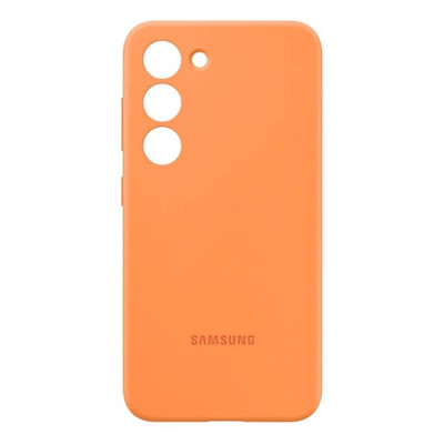 Samsung Galaxy S23 5G Silicone Cover Suojakuori, Oranssi