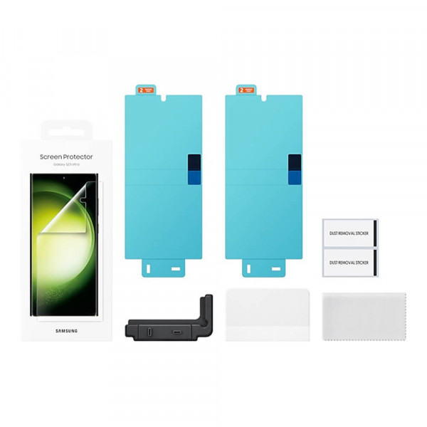 Samsung Galaxy S23 Ultra 5G Screen Protector Suojakalvo (2kpl), Kirkas