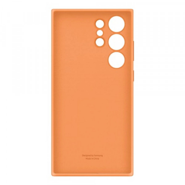 Samsung Galaxy S23 Ultra 5G Silicone Cover Suojakuori, Oranssi