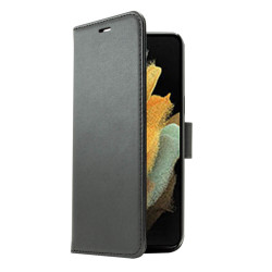 Samsung Galaxy S23 Ultra 5G Screenor Smart Lompakko Suojakotelo, Musta