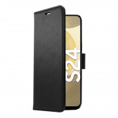 Samsung Galaxy S24 5G Screenor Smart Lompakko Suojakotelo, Musta