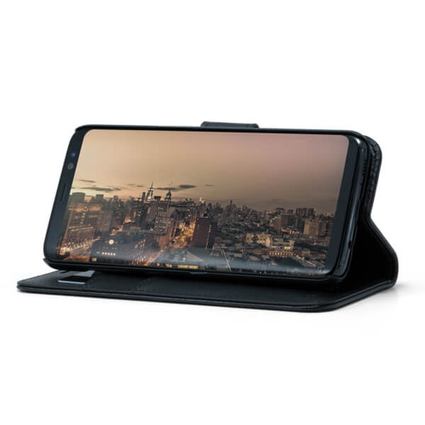 Samsung Galaxy A52 / A52 5G / A52s 5G Screenor Smart Lompakko Suojakotelo, Musta