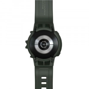 Samsung Galaxy Watch 4 / 5 (44mm) Spigen Rugged Armor Pro Suojakuori rannekkeella, Vihreä